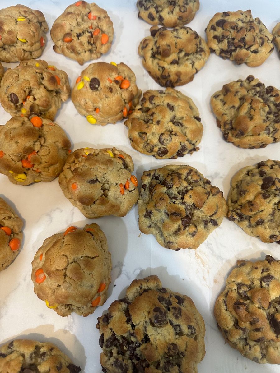 Peanut Butter cookies with Reese's candy